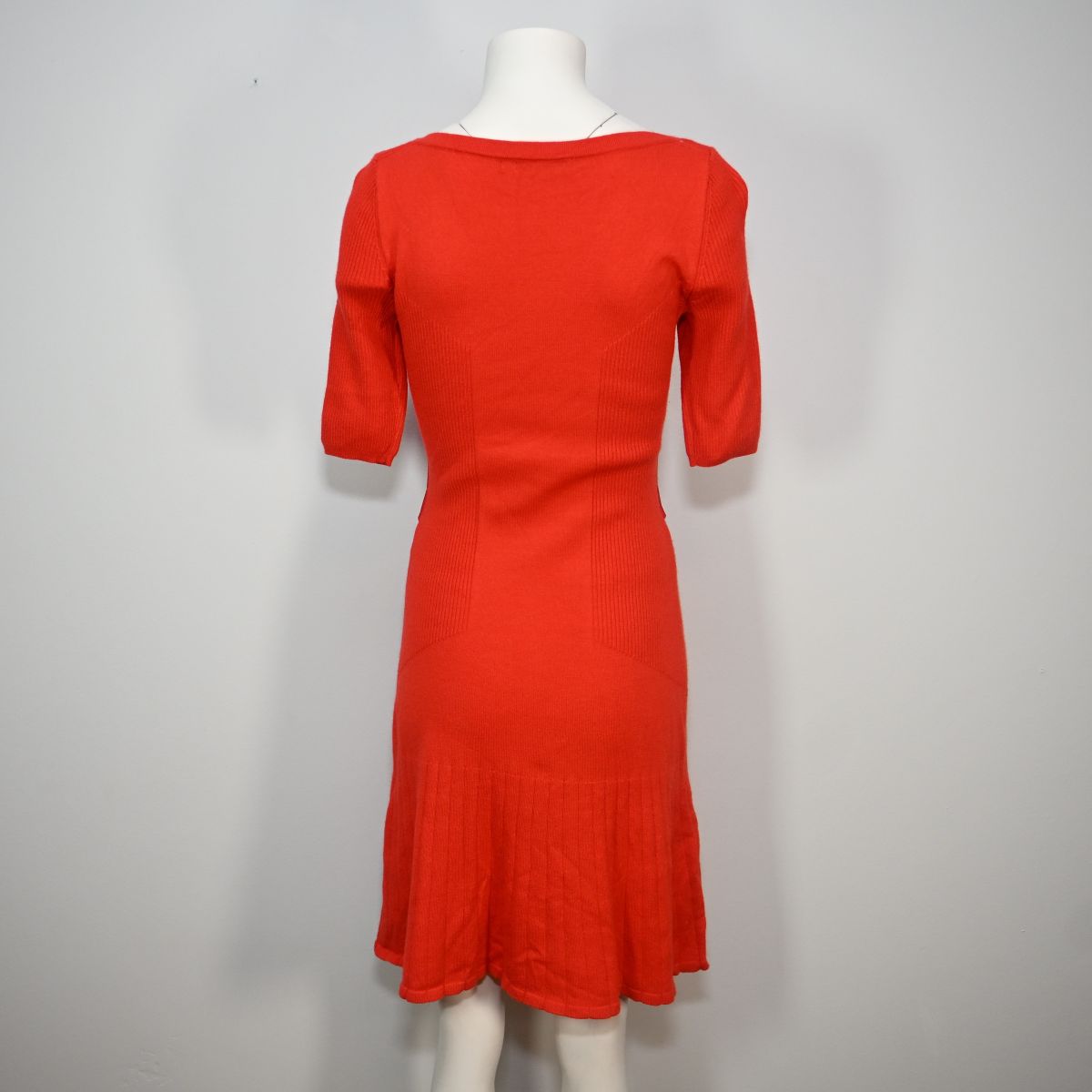 Vestido de malha vermelho
