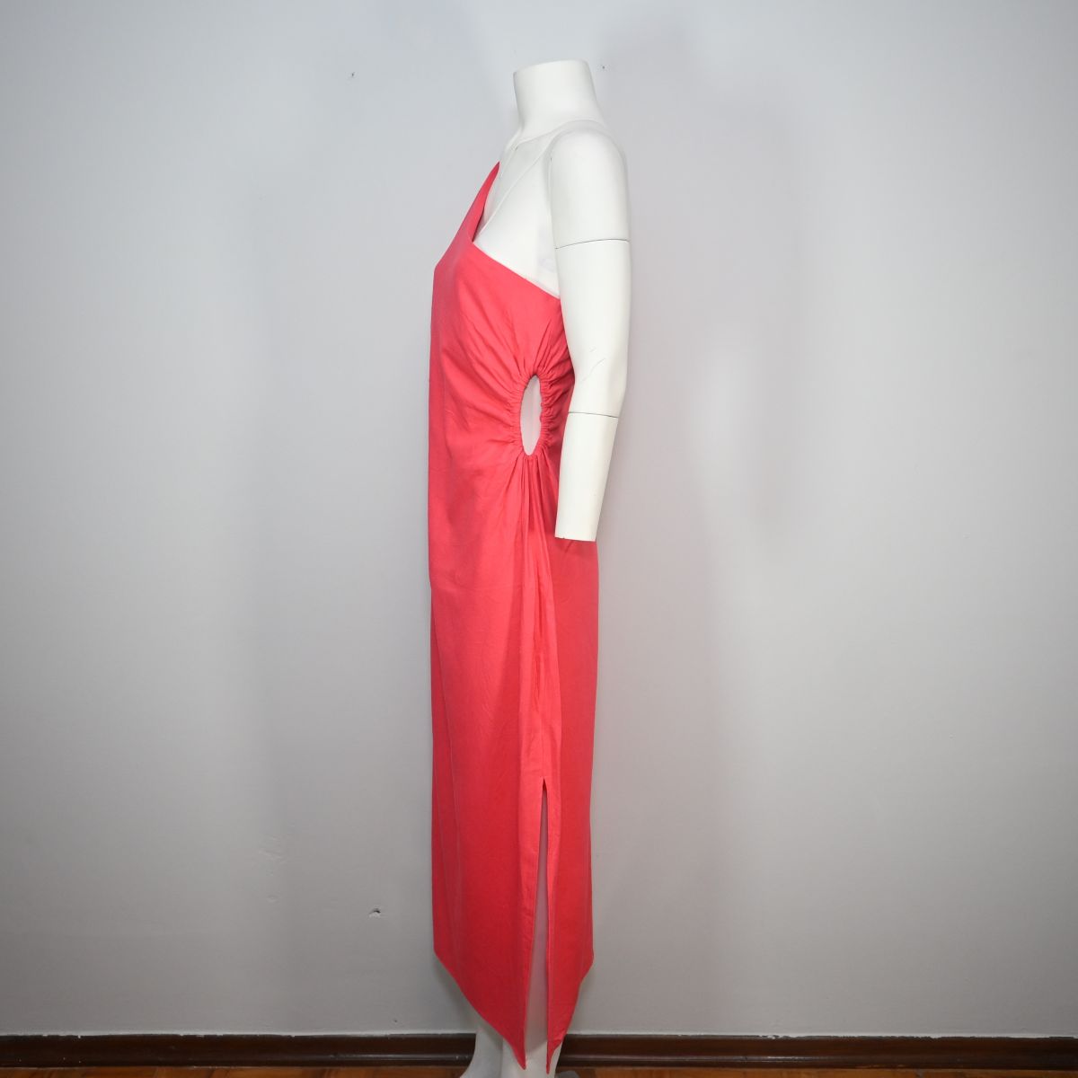 Vestido longo rosa com um obro só