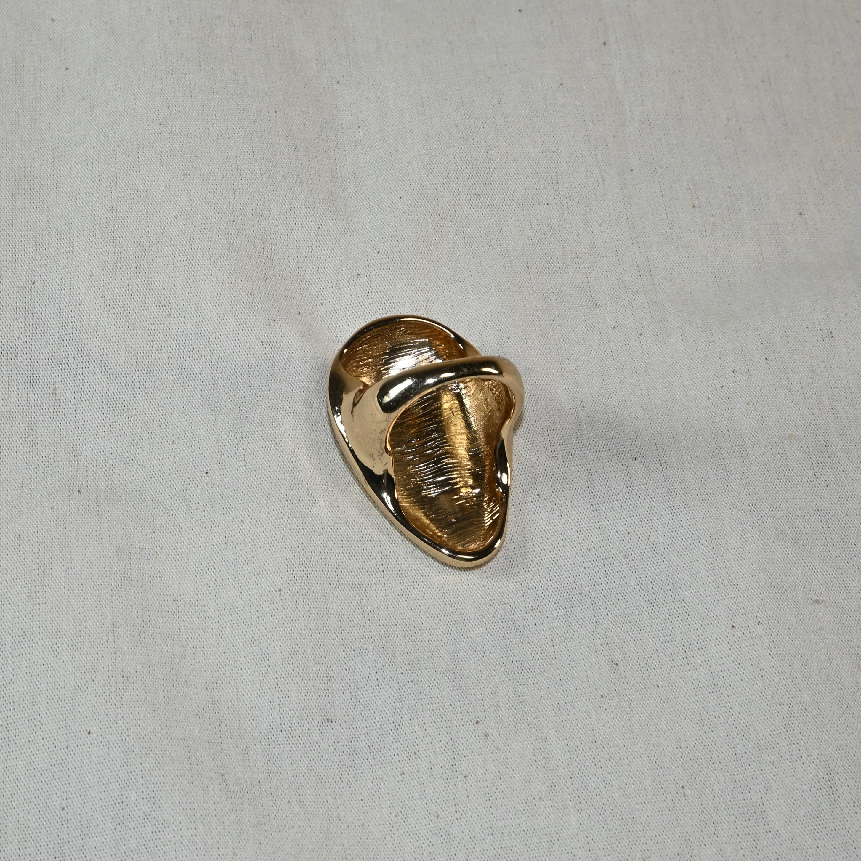 Anel de gota dourado