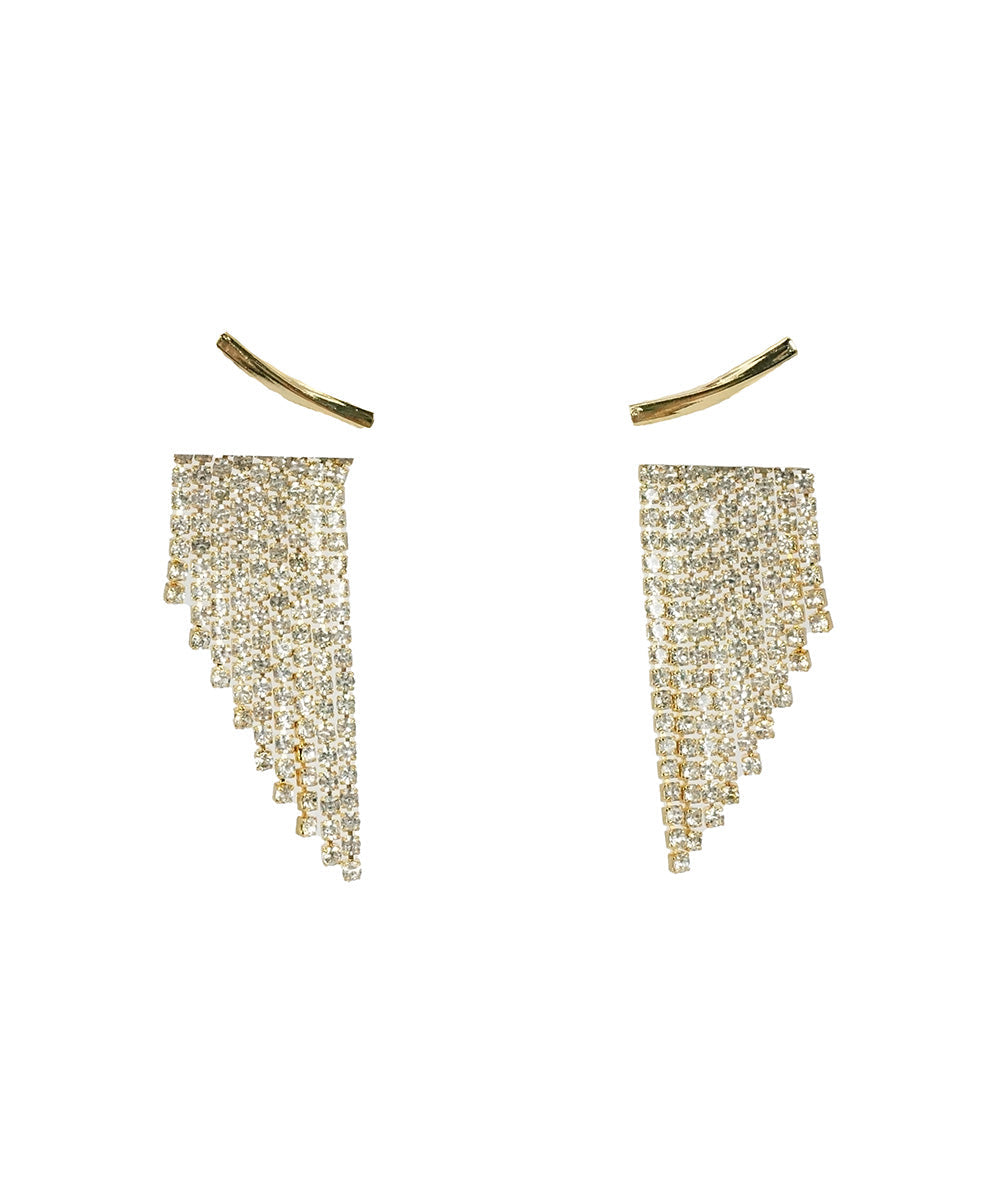 Brincos de Franjas com Strass
