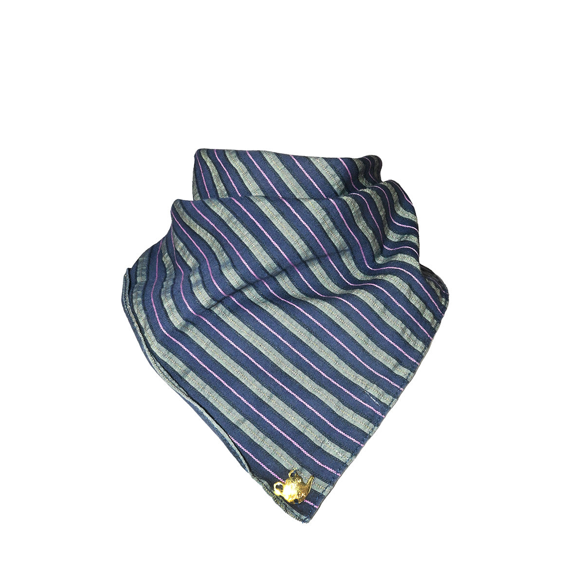 Lenço quadrado listrado