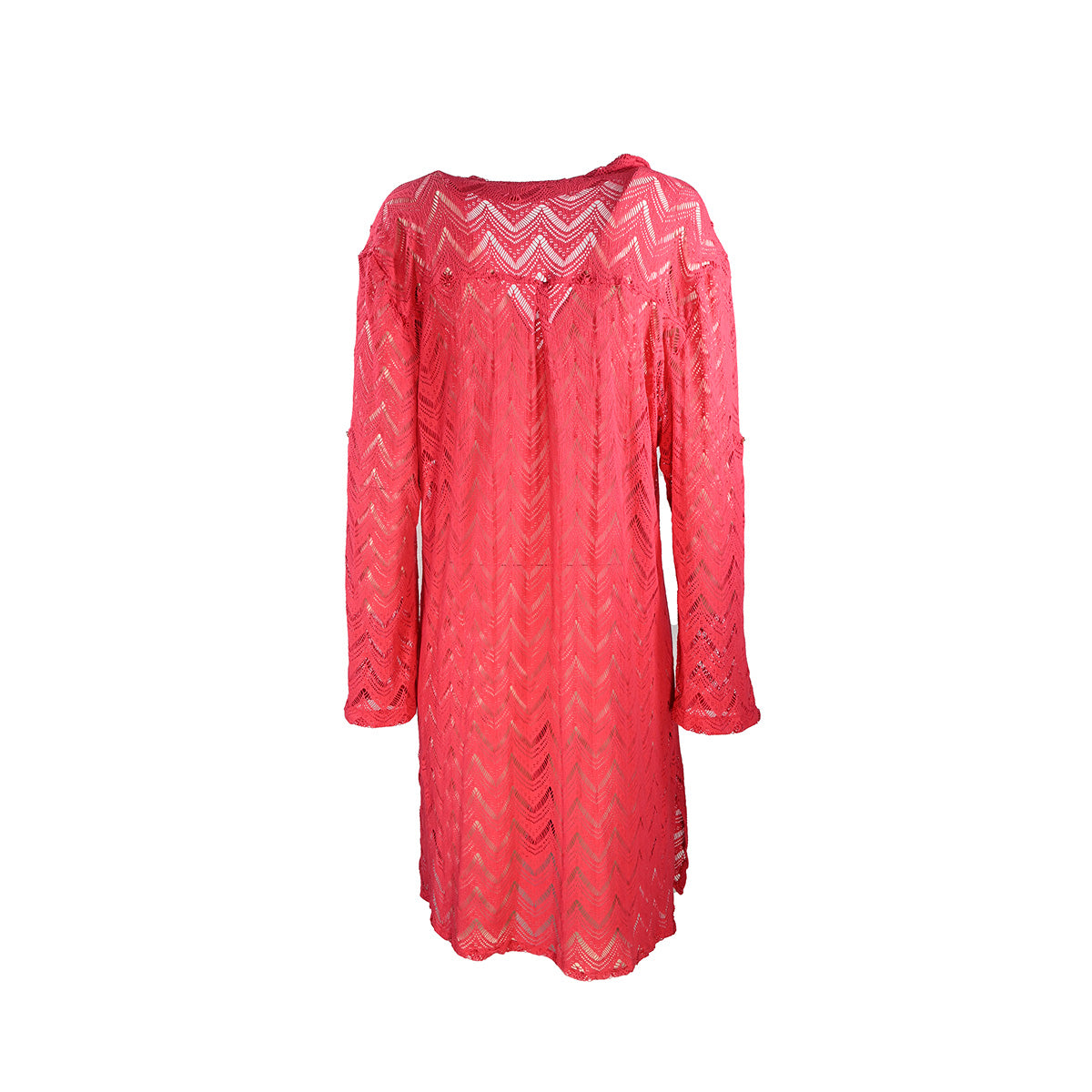 Saída de praia rosa com botões