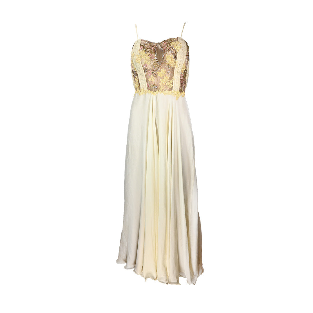 Vestido de Festa Longo Champagne