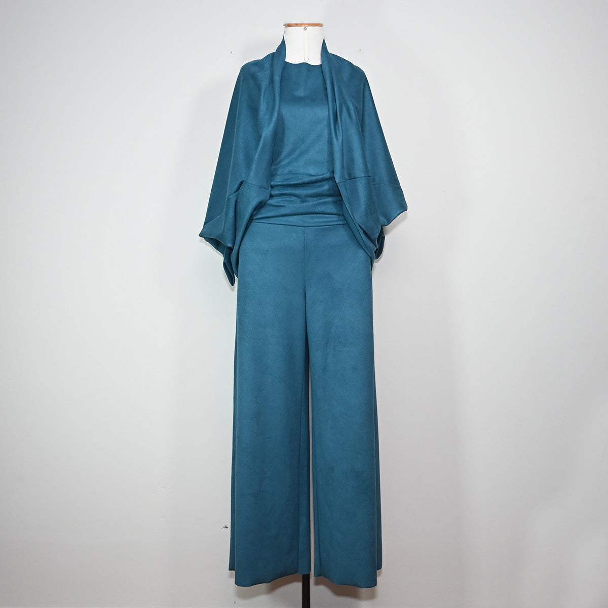 Kimono de sued azul